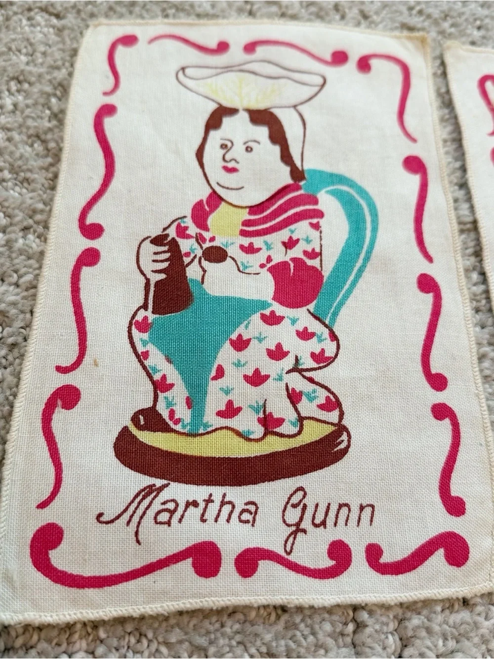 1950s Toby Mug COCKTAIL NAPKINS COASTERS Barware Colonial English Tavern Pub 6x
